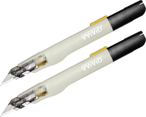 Vista 11 de VViViD + Cuchilla utilitaria multiusos balanceada de precisión retráctil premium (1 pieza)