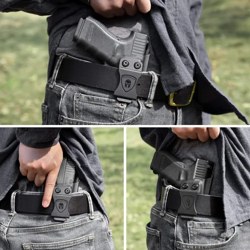 Vista 3 de M&P 9 Shield M2.0 - Funda NTS con láser rojo y verde integrada, no es compatible con M&P Shield y Crimson Trace Laser Instalar por separado