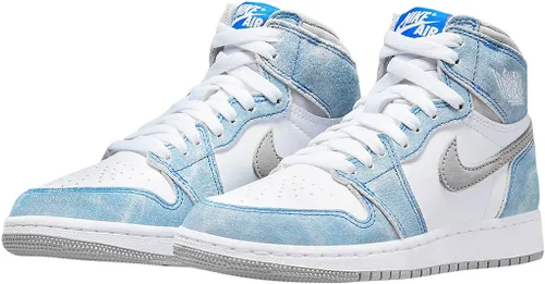Vista 3 de Nike Zapato de baloncesto para niño, BlancoAzul