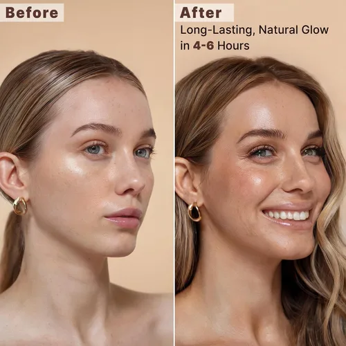 Vista 2 de Spray bronceador facial bronceador, agua de bronceado facial sin sol, fabricado en Estados Unidos con ingredientes naturales y orgánicos