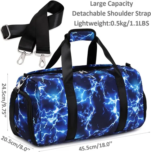 Vista 3 de Bolsa de baile para niñas, bolsa deportiva para niñas, niños, bolsa de gimnasio para niños, bolsa de ballet para niños, bolsa de noche