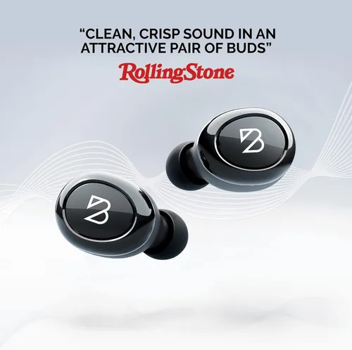Vista 2 de Back Bay Audio Duet 50 Pro - Auriculares Bluetooth inalámbricos a prueba de sudor, batería de 130 horas de duración para iPhone, Android, mini