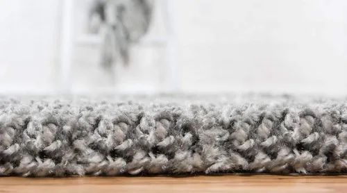 Vista 5 de Unique Loom Rabat Shag Collection - Alfombra moderna de felpa y diseño de nómada, de inspiración tribal marroquí y tribal