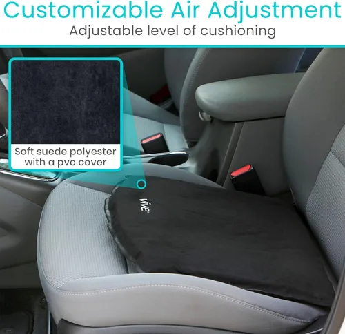 Vista 4 de Vive Cojín inflable para asiento, almohadilla portátil para estadios