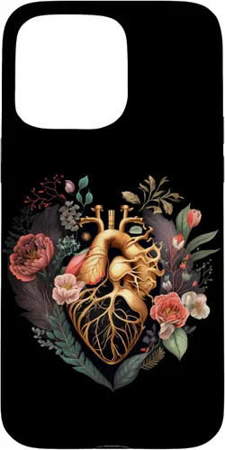 Vista 31 de Anatomical Heart and Flowers for Your Love Case for iPhone 17