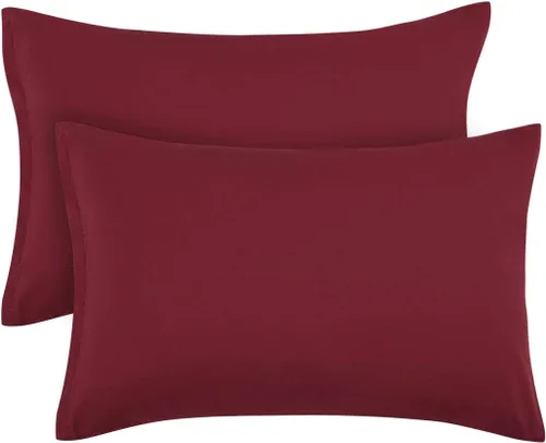 Vista 18 de PiccoCasa Fundas de almohada con cremallera, 100% microfibra cepillada de poliéster, juego de 2, fundas de almohada estándar suaves y cómodas