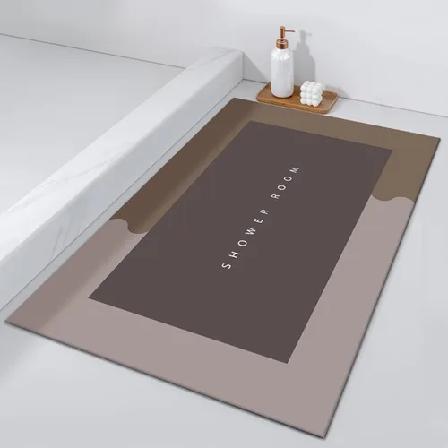 Vista 13 de Morandi - Tapete súper absorbente, de varios tamaños, antideslizantes, para el hogar, de microfibra de secado rápido, tapete de baño de diatomeas a