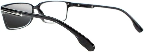 Vista 2 de Gafas de lectura fotocrómicas de transición clásica con marco negro para hombres