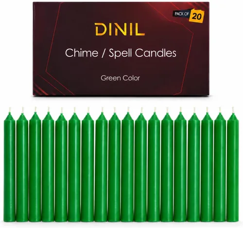 Vista 9 de Dinil Velas de hechizo surtidas, paquete de 100 velas sin perfume de 4 10 colores surtidos