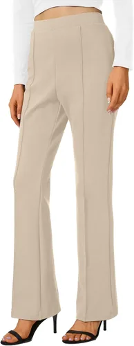 Vista 34 de Urban CoCo Pantalones de trabajo elásticos con corte de bota, pantalones de yoga pequeños para oficina casual