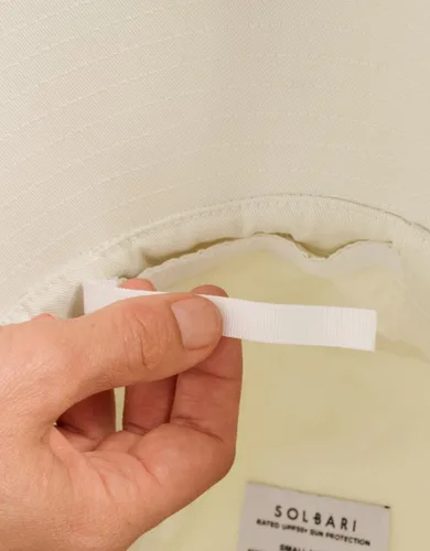Vista 6 de Solbari Sombrero de sol de ala ancha definitivo para mujer UPF50+ Beige