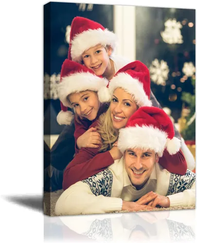 Vista 10 de LZIMU Impresiones de lienzo personalizadas con tus fotos, imágenes personalizadas de 4 x 6 pulgadas a lienzo para pared, personaliza tus fotos, arte