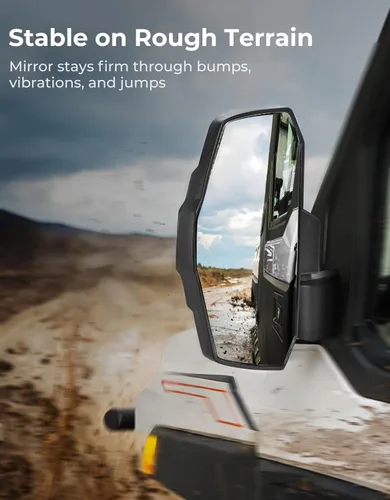 Vista 3 de KEMIMOTO Espejos laterales mejorados, de gran tamaño, montados en puerta, compatibles con Polaris Ranger 1000 570 Northstar XP SP 2018-2025 2026