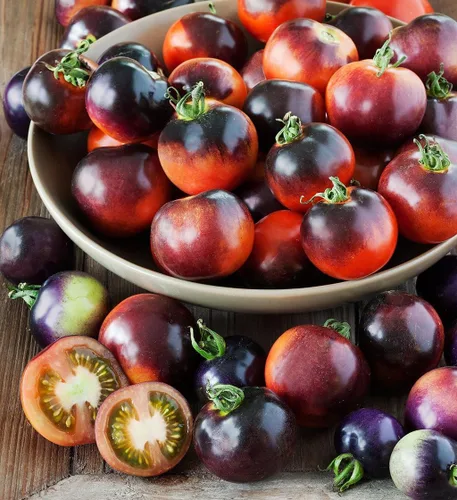 Vista 5 de Semillas Tomate Indigo Rose Indeterminada No GMO Heirloom