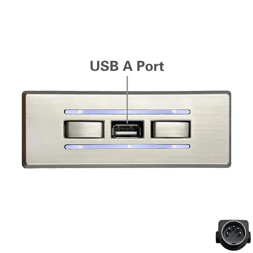 Vista 2 de Fruhdi Reclinable eléctrico Kaidi 4 botones 5 pin control manual modelo KDH134A reemplazo con USB