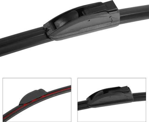 Vista 5 de X AUTOHAUX Juego de 3 limpiaparabrisas delantero de 26 pulgadas, 19 pulgadas, 16 pulgadas, para gancho en U con gancho J para Toyota Prius 2010-2015