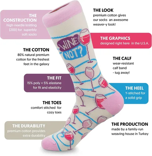 Vista 5 de Calcetines de vestir divertidos y cómodos de algodón coloridos, unisex, con patrón de perro