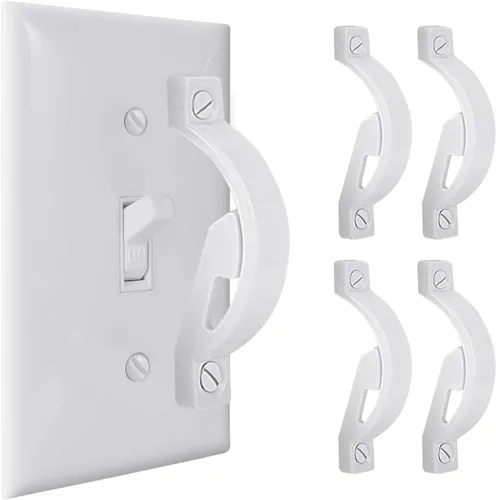 Vista 10 de Protector de interruptores de luz de pared, cubierta de interruptor de luz, protector de placa de interruptor de luz a prueba de niños, protege tus