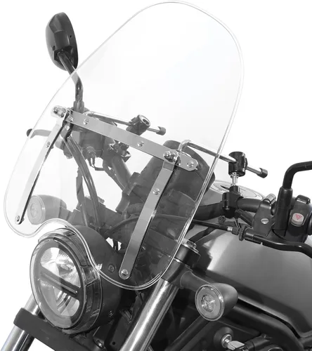 Vista 8 de TCT-MOTORPARTS Parabrisas delantero transparente de 7/8 pulgadas apto para Harley Softail Sportster XL883 1200 FLTR FLTX FLHT Dyna Street Bob Wide