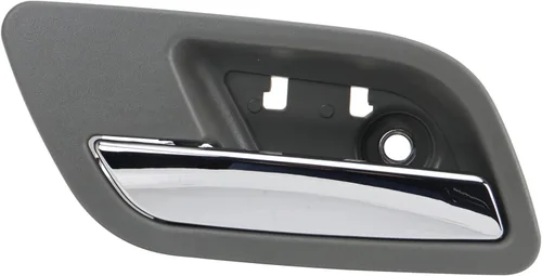 Vista 139 de TRQ Manija de puerta interior delantera izquierda cromada y negra para el lado del conductor compatible con Ford F-150 2012-2014
