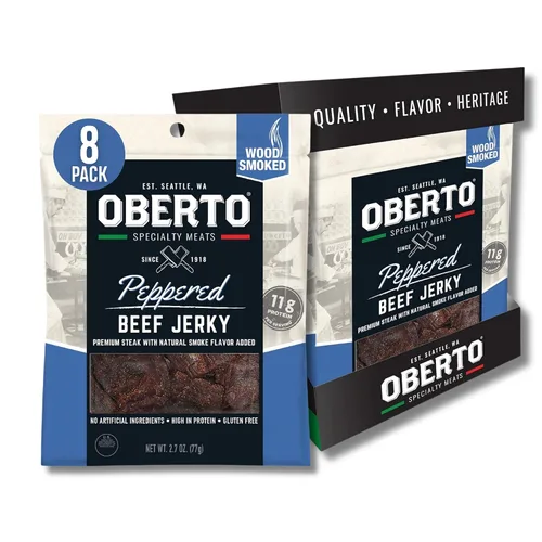 Vista 10 de Oberto Specialty Meats Original Beef Jerky, 2.7 onzas (paquete de 8)