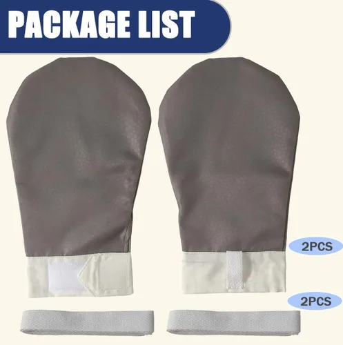 Vista 4 de 2 guantes impermeables de retención de demencia, guantes antiarañazos para ancianos, guantes protectores para pacientes con demencia/adultos