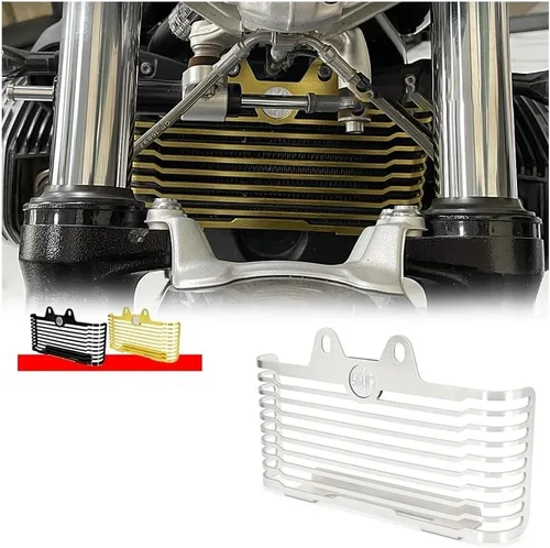 Vista 2 de Radiator Grille Guard for B&MW R9T R Nine T 2021- Radiator Grille Cover Protection Water Oil Radiator Grill Guard RnineT RNINET Scrambler Urban Pure