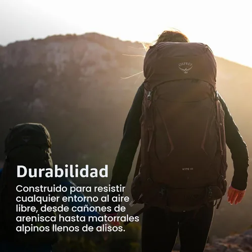 Vista 4 de Osprey Kyte 48L Mochila de mochilero para mujer, marrón WXS-S marrón (Barley Brown)