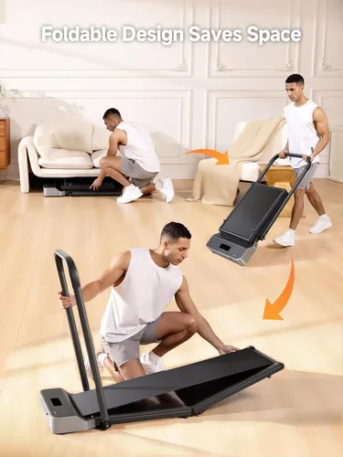 Vista 9 de WalkingPad Foldable Walking Pad with Handle Bar, Treadmill for Home Office, Under Desk Treadmill with Adaptive Speed Control, Compact Design for