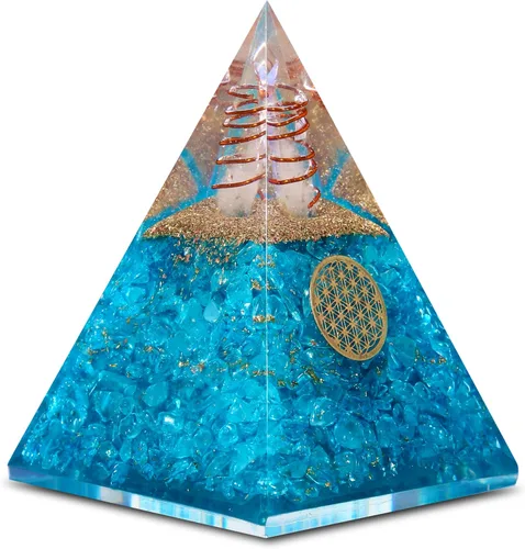 Vista 10 de Pirámide de orgón del Éxito – Pirámide de orgonita de 7 Chakras para sanación, meditación, alivio del estrés, energía positiva y equilibrio