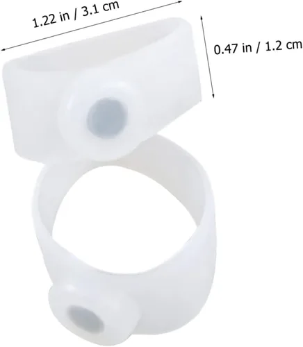 Vista 4 de 5 pares de anillos de dedo del pie cubiertas magnéticas de banda elástica cubierta de dedo del pie herramienta magnética Jansio anillo para dedos