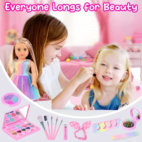 Vista 6 de UNICORN ELEMENT 15 Piezas Accesorios para Muñecas de 18 Pulgadas - Vestido con Set de Maquillaje para Muñecas Generation - Ropa y Accesorios