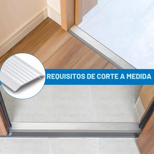 Vista 4 de 1 unids 3" W X 3/8" H X 36" L umbral de aluminio para puerta