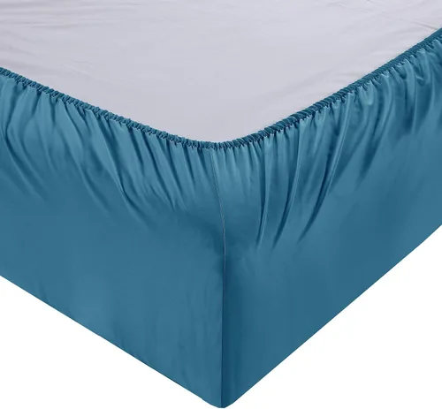 Vista 4 de Juego de sábanas 100% Tencel, 4 piezas con bolsillos profundos de hasta 18 pulgadas, lujosamente frescas, súper suaves y sedosas de tejido de satén