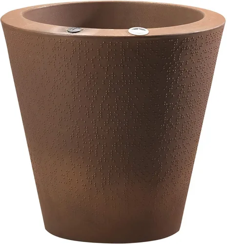 Vista 12 de Crescent Garden Maceta de autorriego para interiores y exteriores, negro caviar, 16 pulgadas, 20", Ceniza Fresno