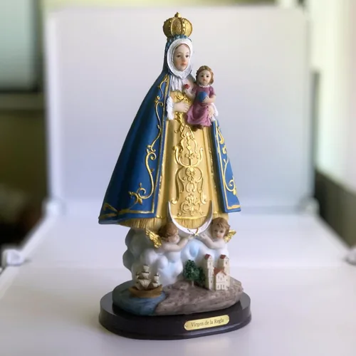 Vista 2 de Estatua de Nuestra Señora de Regla, resina finamente detallada, figura de 12 pulgadas de alto #VM-77384