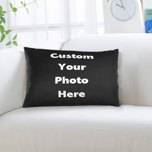 Vista 9 de Funda de almohada personalizada con nombre y imagen, texto, funda de almohada personalizada para dormitorio, sala de estar, oficina, sofá, 14 x 20