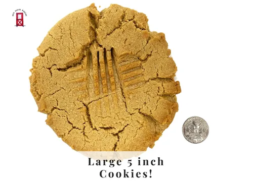 Vista 2 de Positivamente galleta de mantequilla de maní! 3 galletas caseras grandes de 5 pulgadas