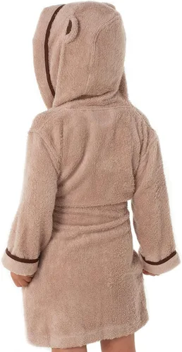 Vista 2 de Bata de baño suave de alta calidad, rayón de bambú con capucha, para niños y niñas
