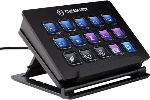 Vista 2 de Elgato Stream Deck - Controlador de creación de contenido en vivo y filtro de ondas emergentes el escudo contra el ruido elimina los golpes