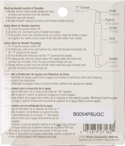 Vista 2 de Dritz 253 - Insertador y enhebrador de aguja para máquina