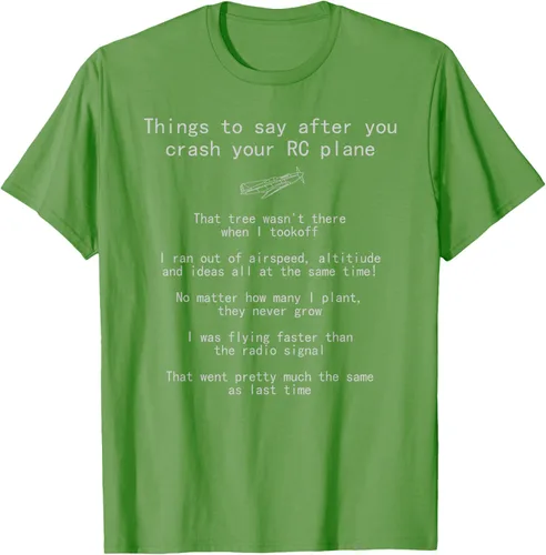 Vista 21 de Cosas que decir cuando te estrellas con tu camiseta RC Plane hobby