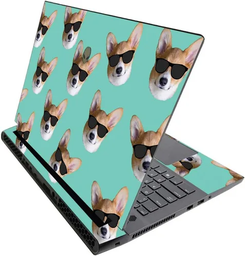 Vista 618 de MightySkins - Skin brillante con purpurina para Alienware M17 R3 (2020) y M17 R4 (2021) - Diversión de los años 90 Acabado duradero con purpurina