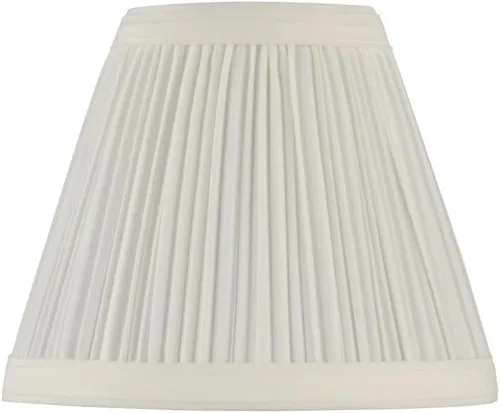 Vista 21 de Aspen Creative 30008 Lámpara de araña con forma de campana pequeña, color beige, parte superior de 3 pulgadas x 6 pulgadas inferior x 5 pulgadas