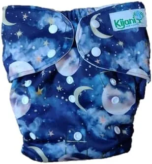 Vista 6 de Pañal de tela XL para niños grandes, 30-70 libras, reutilizable para niños de 13 a 66.1 lbs (animales del bosque)