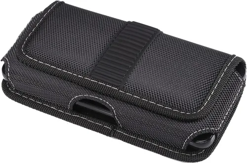 Vista 2 de Funda de nailon para teléfono celular con clip para cinturón para Google Pixel 6 Pro, Samsung Galaxy S22 Ultra S21 Ultra S21+ S20+ A13 A03s A52s