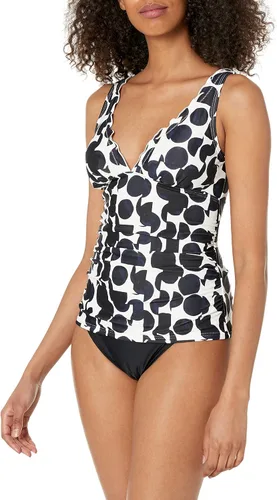 Vista 9 de DKNY Top tankini con cuello en V estándar para mujer