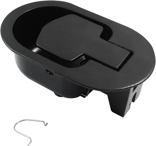 Vista 5 de Biaungdo Manija reclinable de aluminio negro, pieza de tracción de palanca