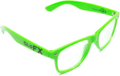 Vista 4 de GloFX Ultimate Diffraction Glasses - 3D Prism Rainbow Effect - Great Edm, Concert, and Rave Accessory