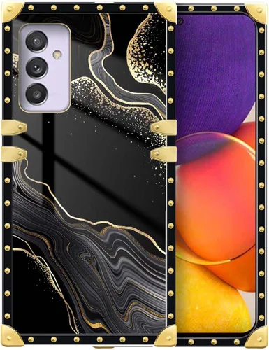 Vista 34 de Funda compatible con Samsung Galaxy A03S 4G, TPU suave de lujo y parte trasera de policarbonato duro para niñas y mujeres, funda protectora a prueba